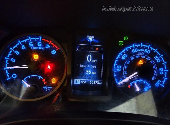 3TMCZ5ANXLM365961 2020 TOYOTA TACOMA Gray Instrument cluster view