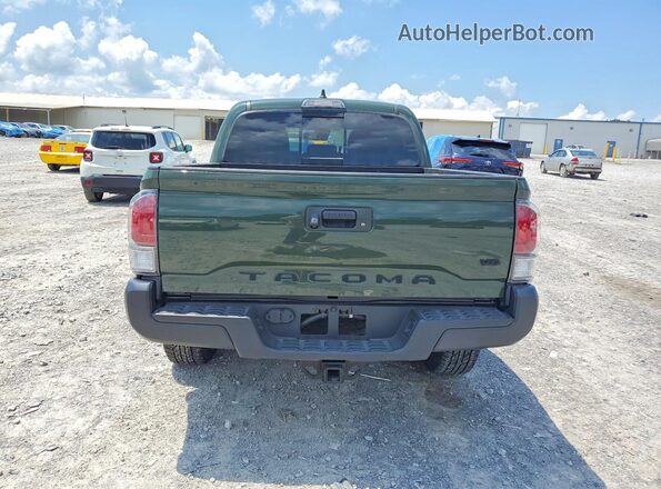 3TMCZ5ANXMM434147 2021 TOYOTA TACOMA Green Вид ззаду
