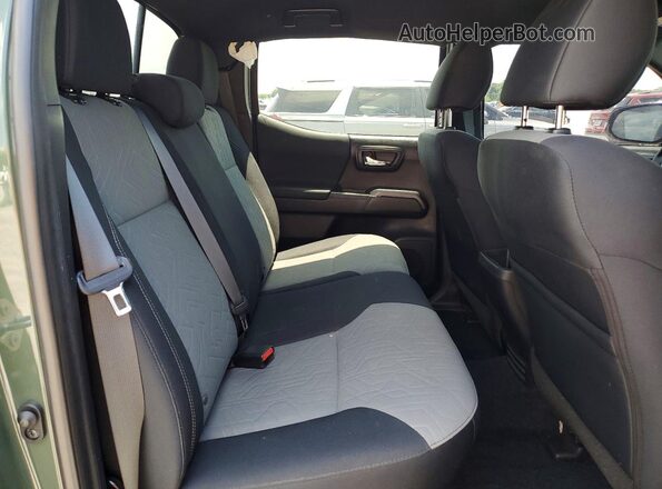 3TMCZ5ANXMM434147 2021 TOYOTA TACOMA Green Вид задніх сидінь