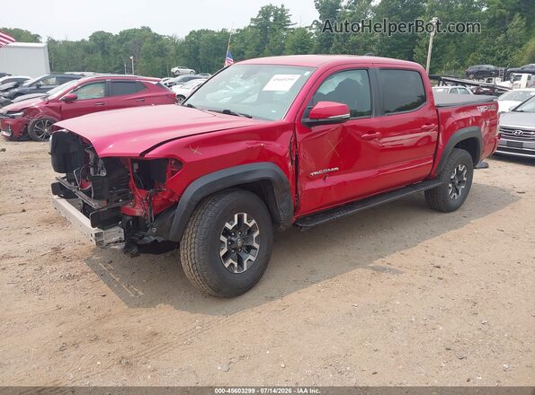 3TMCZ5ANXMM446461 2021 TOYOTA TACOMA Красный Передняя левая четверть
