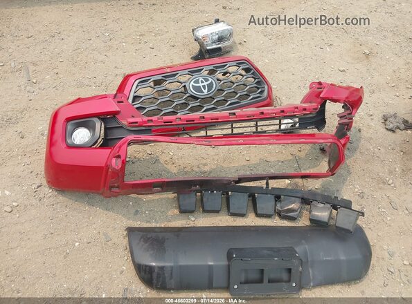 3TMCZ5ANXMM446461 2021 TOYOTA TACOMA Красный Вид щитка приборов