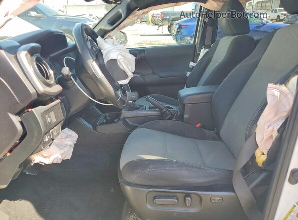 3TMCZ5ANXMM448968 2021 TOYOTA TACOMA White წინა სალონის ხედი
