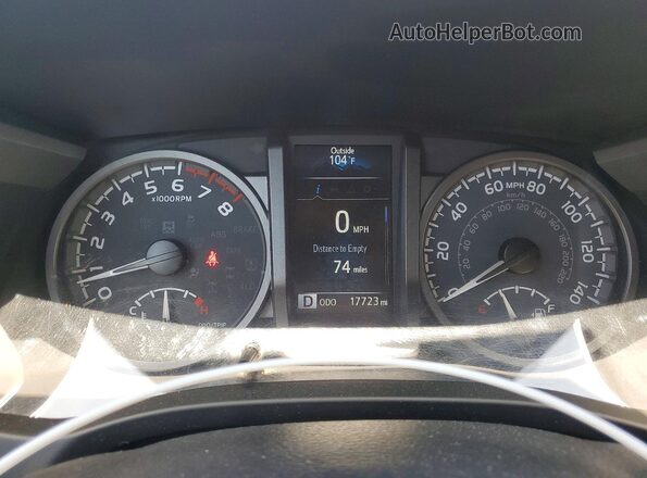 3TMCZ5ANXPM640220 2023 TOYOTA TACOMA White Instrument cluster view