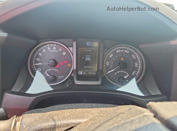 3TMDZ5BN1JM045637 2018 TOYOTA TACOMA Black Vista del cuadro de instrumentos