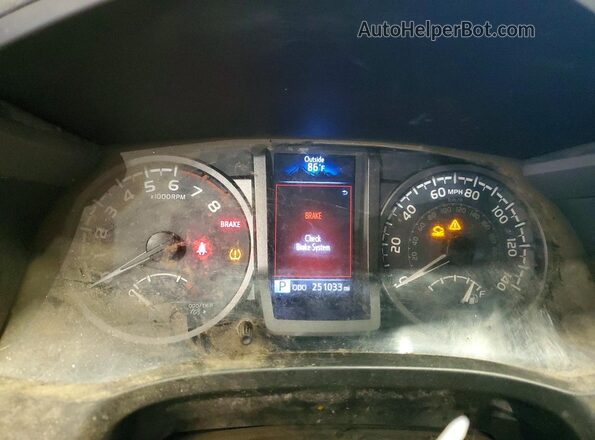 3TMDZ5BN2HM025682 2017 TOYOTA TACOMA Black Widok zestawu wskaźników