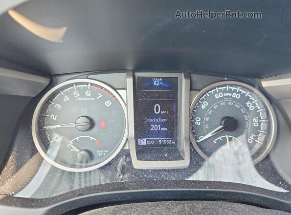 3TMDZ5BN2HM033541 2017 TOYOTA TACOMA Blue Instrument cluster view