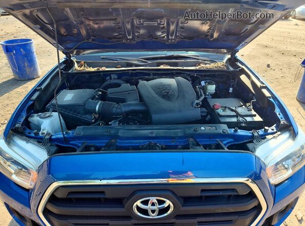 3TMDZ5BN2HM033541 2017 TOYOTA TACOMA Blue Rear interior view