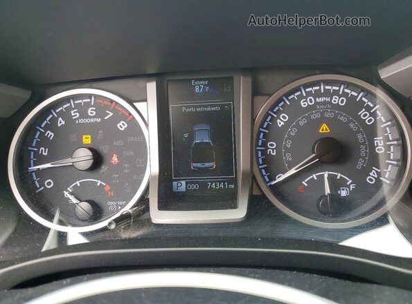 3TMDZ5BN2LM092582 2020 TOYOTA TACOMA White Widok zestawu wskaźników