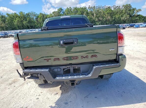 3TMDZ5BN2MM117417 2021 TOYOTA TACOMA Green Вид ззаду