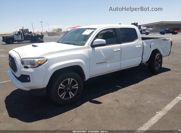 3TMDZ5BN3JM052069 2018 TOYOTA TACOMA White წინა მარცხენა ხედი სამი მეოთხედიდან