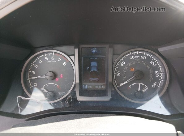 3TMDZ5BN4JM053988 2018 TOYOTA TACOMA White Vista de los asientos traseros