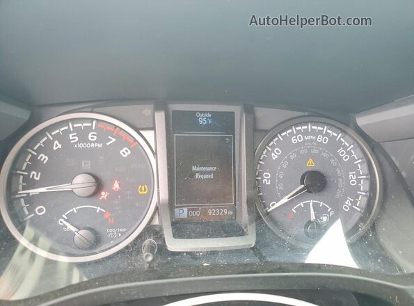 3TMDZ5BN4MM112588 2021 TOYOTA TACOMA Charcoal Instrument cluster view