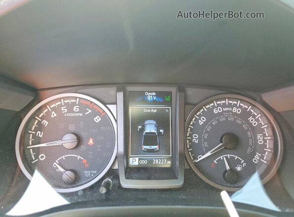 3TMDZ5BN6PM164356 2023 TOYOTA TACOMA White ხელსაწყოთა პანელის ხედი