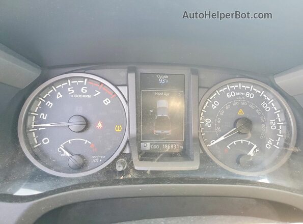 3TMDZ5BN8JM048759 2018 TOYOTA TACOMA Blue ხელსაწყოთა პანელის ხედი
