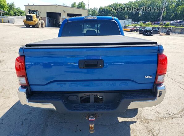 3TMDZ5BN8JM048759 2018 TOYOTA TACOMA Blue უკანა ხედი