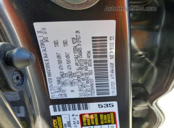 3TMDZ5BN9HM019197 2017 TOYOTA TACOMA Угольный Вид подкапотного пространства