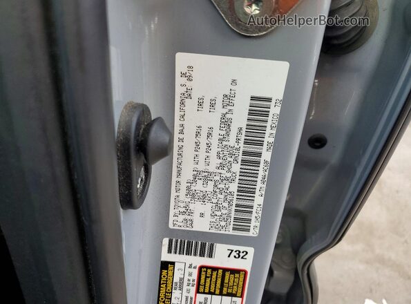 3TMDZ5BNXKM056105 2019 TOYOTA TACOMA Gray Widok naklejki z numerem VIN