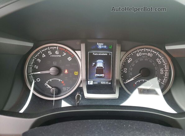 3TMGZ5AN2NM509149 2022 TOYOTA TACOMA Silver Вид щитка приладів