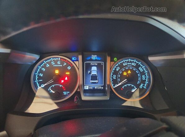 3TMGZ5AN5JM125439 2018 TOYOTA TACOMA Gray ხელსაწყოთა პანელის ხედი