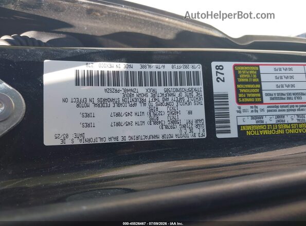 3TMKB5FN3SM031505 2025 TOYOTA TACOMA Black Vista del compartimento del motor
