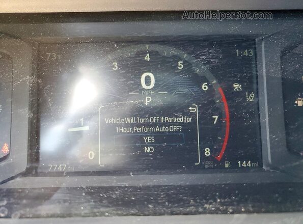 3TMKB5FN5SM045776 2025 TOYOTA TACOMA White Instrument cluster view