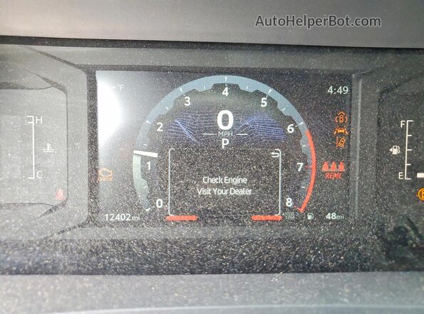 3TMKB5FN8RM014760 2024 TOYOTA TACOMA White Вид щитка приладів