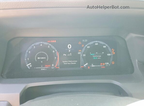 3TMKB5FNXSM049662 2025 TOYOTA TACOMA Green Instrument cluster view