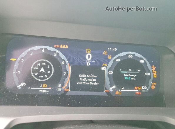 3TMLB5JN0RM078433 2024 TOYOTA TACOMA Silver Вид щитка приладів
