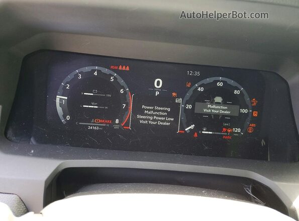3TMLB5JN0SM130021 2025 TOYOTA TACOMA Gray Vista del cuadro de instrumentos