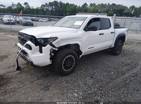 3TMLB5JN0SM145148 2025 TOYOTA TACOMA White წინა მარცხენა ხედი სამი მეოთხედიდან