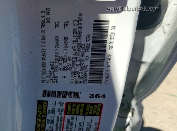3TMLB5JN1RM015096 2024 TOYOTA TACOMA White Вид підкапотного простору