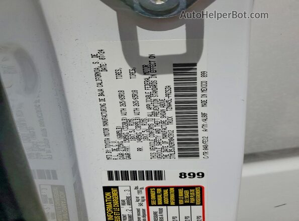 3TMLB5JN2RM043912 2024 TOYOTA TACOMA White Widok komory silnika