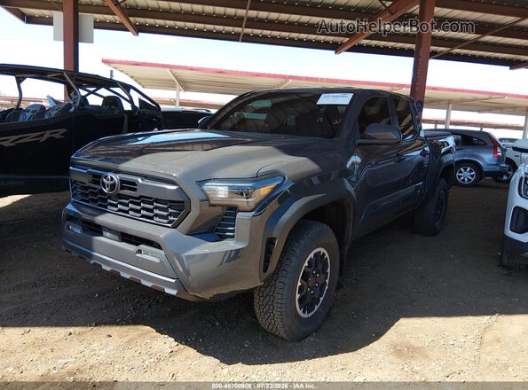 3TMLB5JN4RM082744 2024 TOYOTA TACOMA Gray წინა მარცხენა ხედი სამი მეოთხედიდან