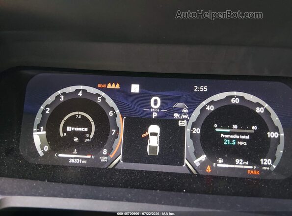 3TMLB5JN4RM082744 2024 TOYOTA TACOMA Gray უკანა სავარძლების ხედი