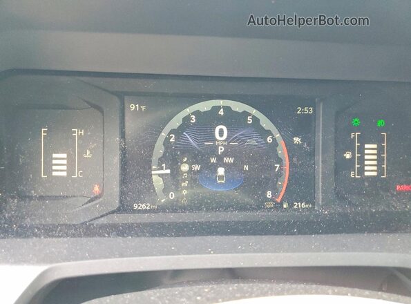 3TMLB5JN4SM162325 2025 TOYOTA TACOMA Blue ხელსაწყოთა პანელის ხედი