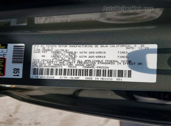 3TMLB5JN6SM088373 2025 TOYOTA TACOMA Green Widok komory silnika