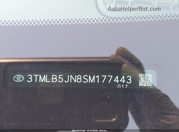 3TMLB5JN8SM177443 2025 TOYOTA TACOMA Серый Вид подкапотного пространства