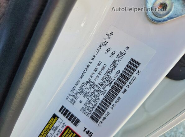 3TMLB5JN9RM043177 2024 TOYOTA TACOMA White ძრავის განყოფილების ხედი