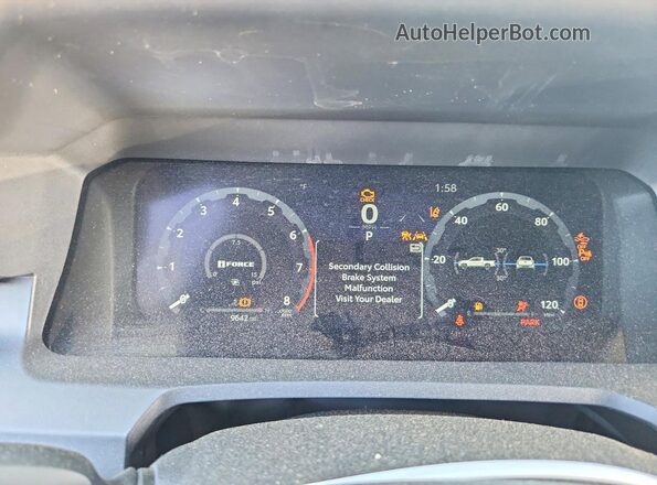 3TMLB5JN9RM043177 2024 TOYOTA TACOMA White ხელსაწყოთა პანელის ხედი
