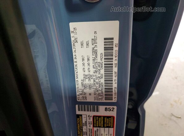 3TMLB5JN9TM216039 2026 TOYOTA TACOMA Blue ძრავის განყოფილების ხედი