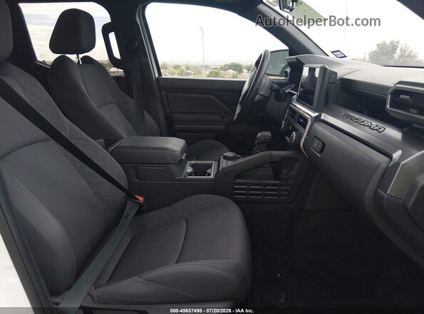 3TMLB5JNXSM088747 2025 TOYOTA TACOMA White Vista interior delantera