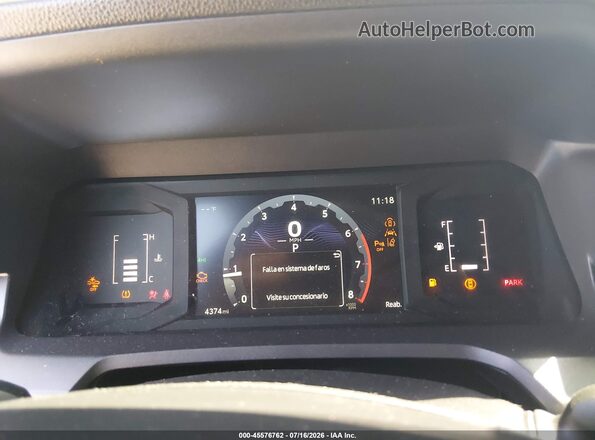3TMLB5JNXSM192588 2025 TOYOTA TACOMA White Widok tylnych siedzeń