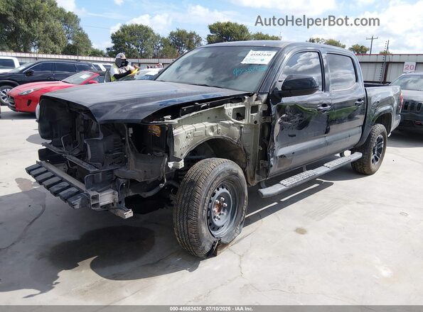 3TYAX5GN1NT058061 2022 TOYOTA TACOMA Black წინა მარცხენა ხედი სამი მეოთხედიდან