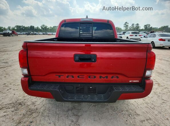 3TYAX5GN2MT012026 2021 TOYOTA TACOMA Red Вид ззаду