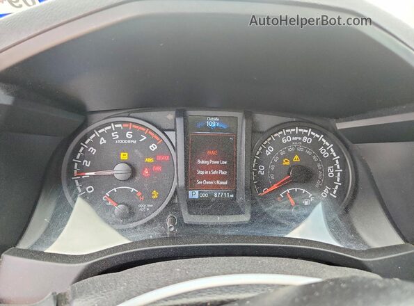 3TYAX5GN2MT012026 2021 TOYOTA TACOMA Red Вид щитка приладів