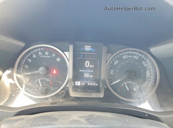3TYAX5GN2MT014729 2021 TOYOTA TACOMA Gray Instrument cluster view