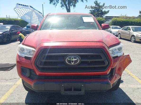 3TYAX5GN2MT020174 2021 TOYOTA TACOMA Burgundy Vista del cuadro de instrumentos