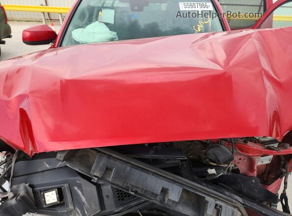 3TYAX5GN7NT043824 2022 TOYOTA TACOMA Red Rear interior view