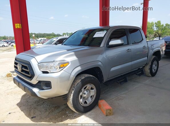3TYAX5GN9NT035952 2022 TOYOTA TACOMA Silver წინა მარცხენა ხედი სამი მეოთხედიდან