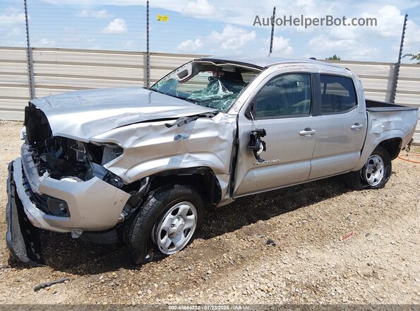 3TYAX5GNXMT016096 2021 TOYOTA TACOMA Серебряный Передняя левая четверть